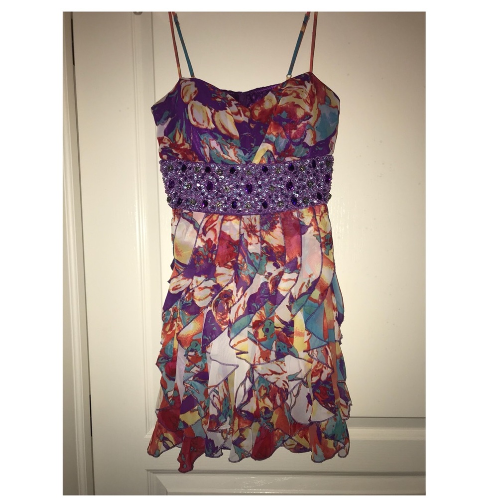 Multicolor homecoming/prom/semi formal dress